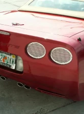 American Car Craft Taillight Grilles Polished Billet 4pc 5th Brake Light NOT Included Chevrolet Corvette 1997-2004                                     - ACC-032045 - Image 3